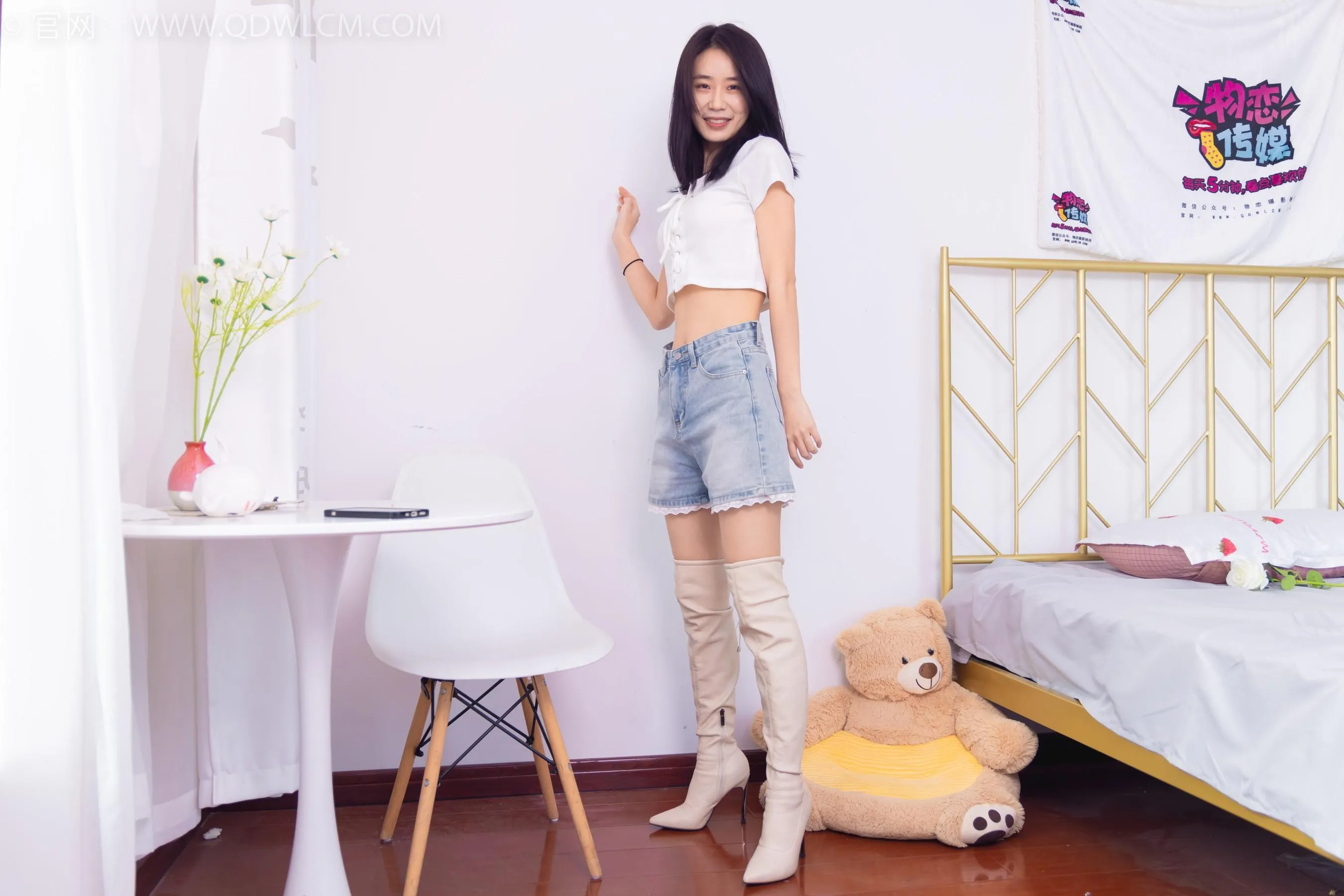 物恋传媒 NO.1552 菜菜-白色的花 [178P]插图6